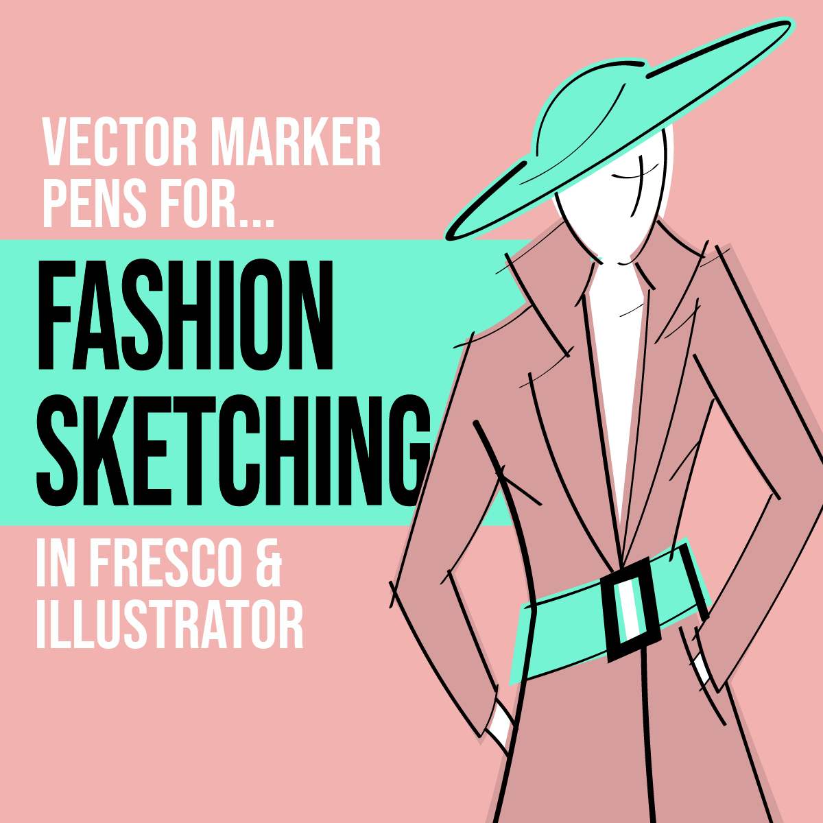 How you can draw a fashion sketch with vector marker pens in Adobe ...